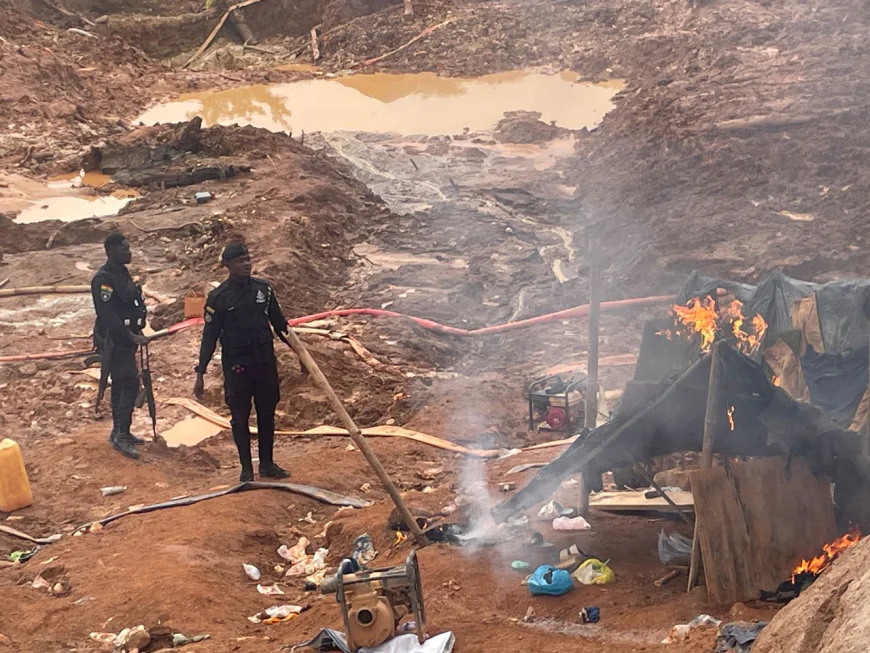 Wasa Amenfi East Galamsey Menace, We would keep the fight up till final battle :- Police Commander