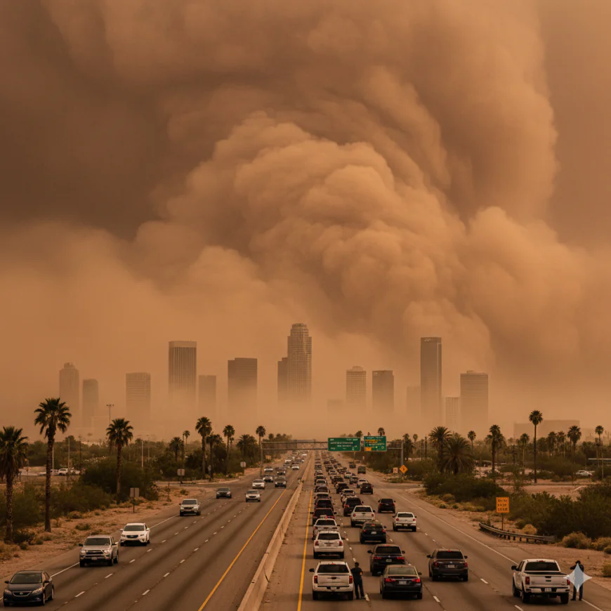 Phoenix Experiences Dramatic Haboob as Dust Storm Blanket the City