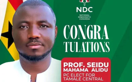 Prof. Alidu Seidu wins NDC Tamale Central primaries by landslide