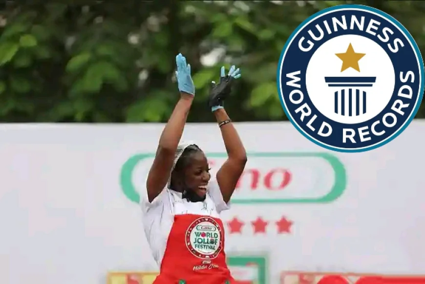 Nigeria's Hilda Baci re-enters GWR with the largest jollof rice cooking dish