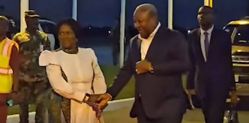 Mahama returns home after UN General Assembly