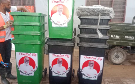 Tarkwa Nsuaem MP leads a Massive Clean-up Exercise Awareness Launch in his Constituency. 
