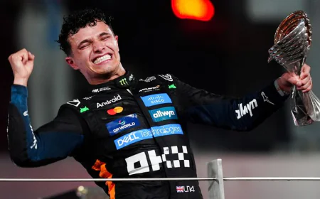 LANDO NORRIS CROWNED AS  CHAMPIONSHIP WINNER