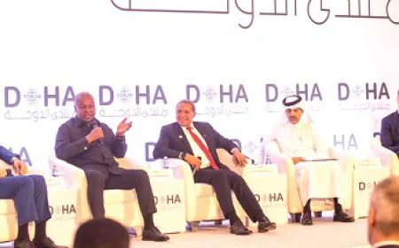 President Cites Basic Education Failures for Poor WASSCE Results at Doha Forum 2025