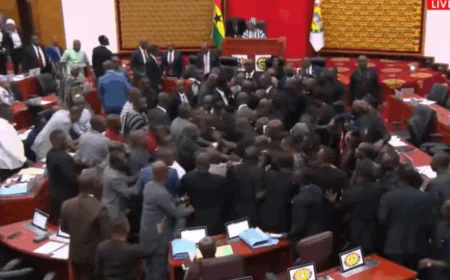 Minority MPs Disrupt Parliamentary Proceedings Over Kpandai Seat Rerun