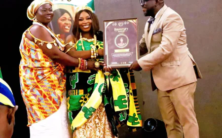 Nana Akosua Agyapomaa Asare Honoured as Outstanding Nkosuohemaa of The Year at Global Peace Ambassadors Awards 2025