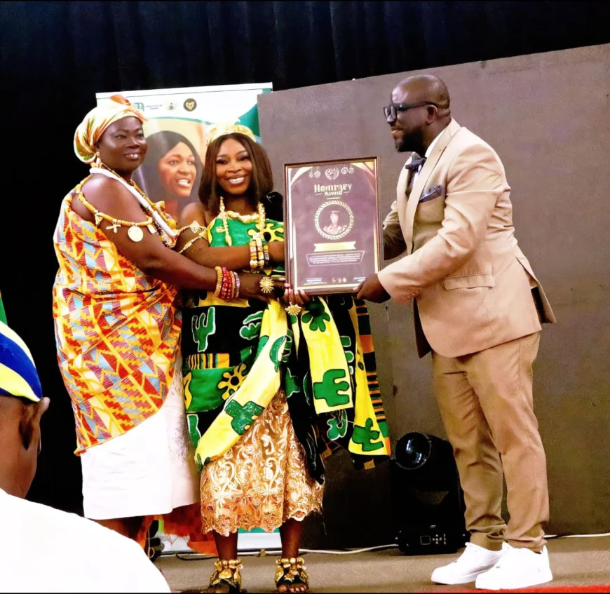 Nana Akosua Agyapomaa Asare Honoured as Outstanding Nkosuohemaa of The Year at Global Peace Ambassadors Awards 2025