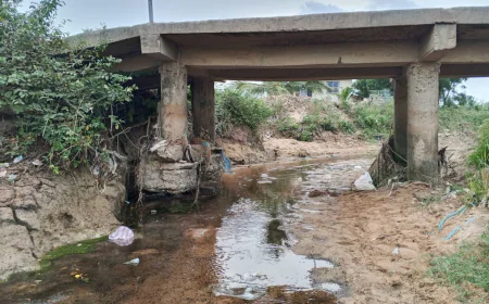 Disaster looms at Gomoa Nyanyano as critical Bridge faces total collapse