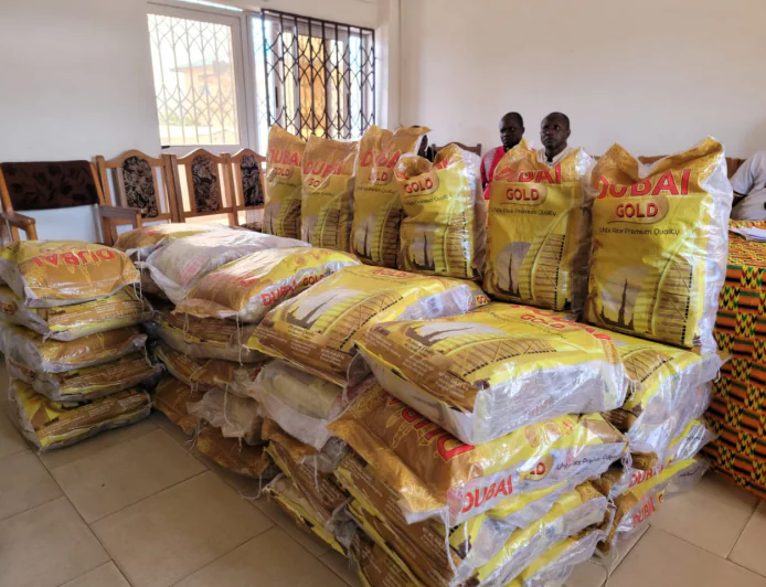 Eastern Regional Youth Organiser Donates 60 Bags of Rice to K'dua Muslims