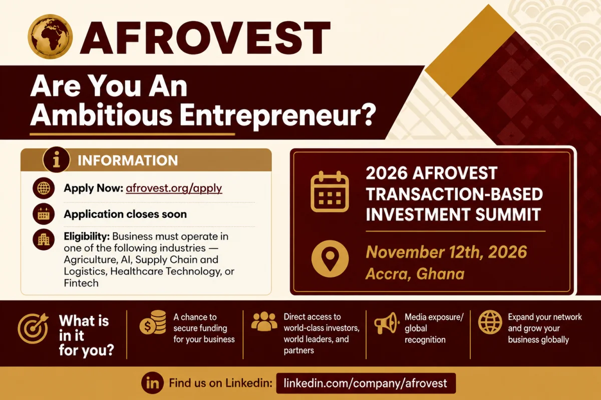 2026 Afrovest Global Investment Summit Application
