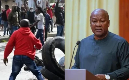 President Mahama Orders Evacuation of 300 Ghanaians from South Africa Following Xenophobic Attacks