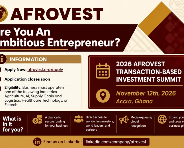 2026 Afrovest Global Investment Summit Application