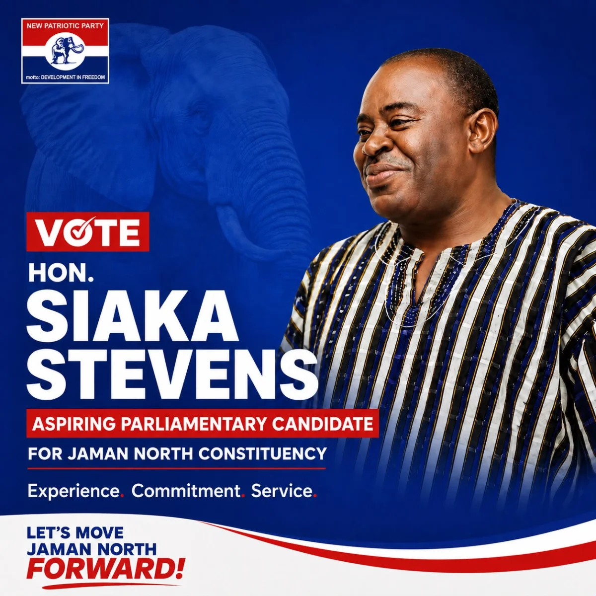 Hon. Siaka Stevens Rescinds NPP Regional Chairman Bid to Contest Parliamentary Primaries