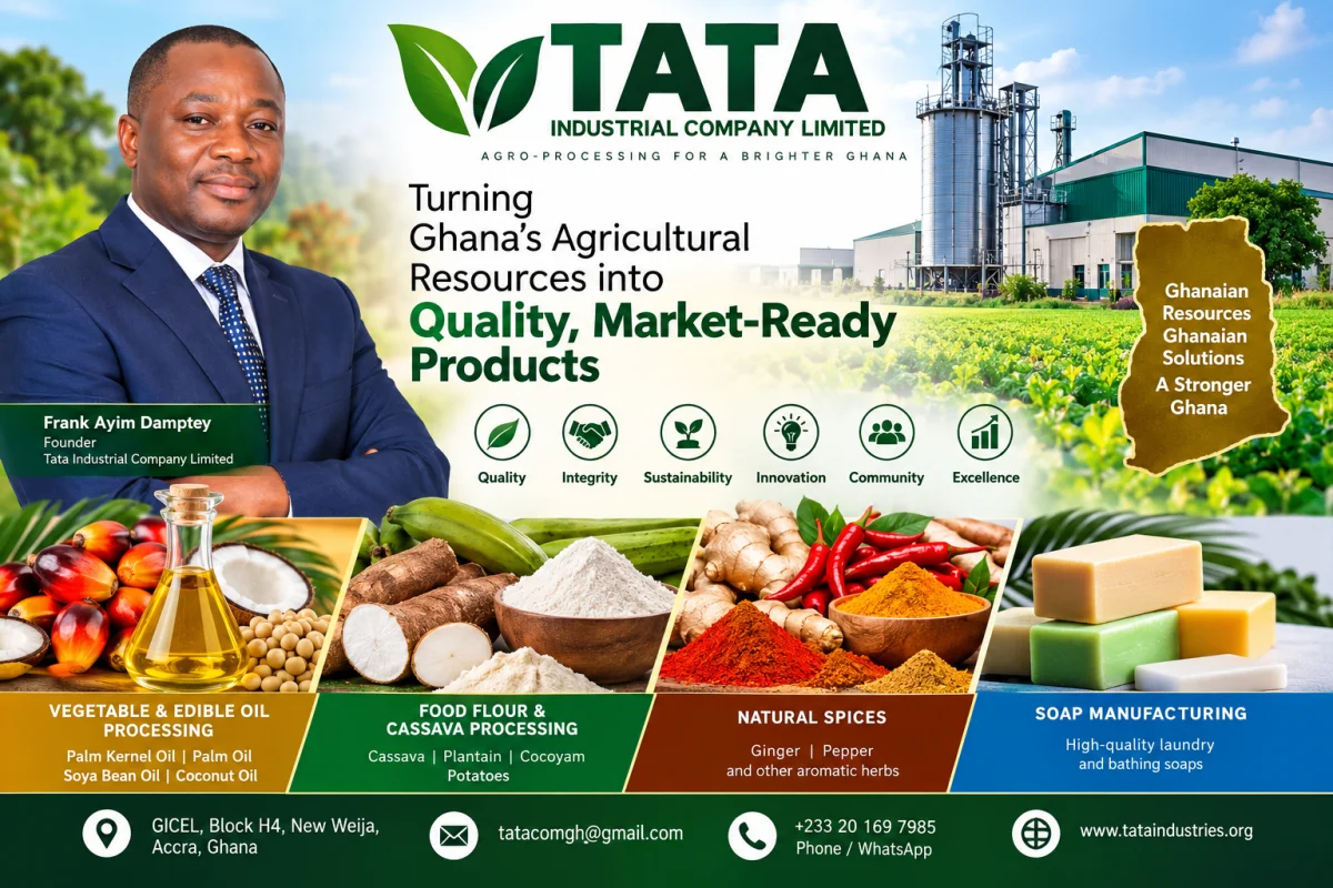Tata Industrial Company Limited: Building Ghana’s Industrial Future Through Agricultural Value Addit...