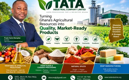 Tata Industrial Company Limited: Building Ghana’s Industrial Future Through Agricultural Value Addit...