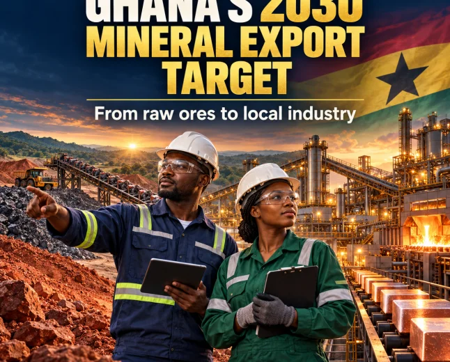 Ghana to Phase Out Unprocessed Mineral Ore Exports by 2030 to Drive Industrial Growth