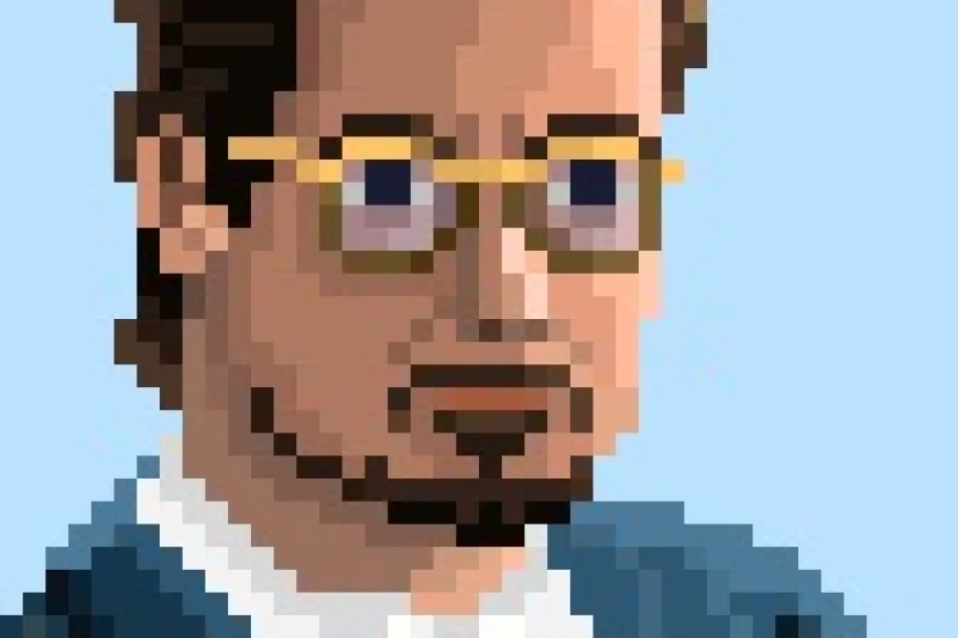 Who is this pixelated person?